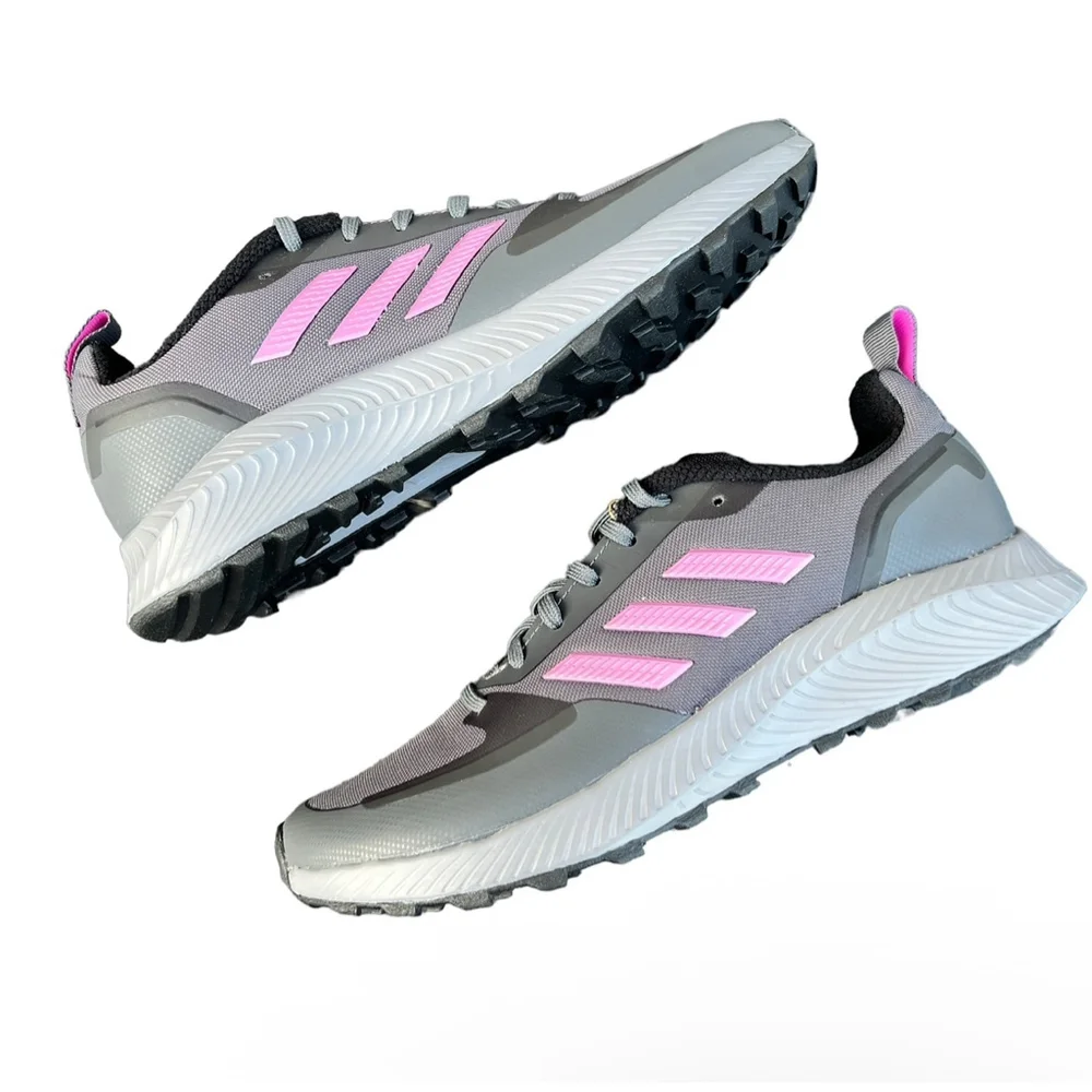 adidas Runfalcon 2.0 TR – Women’s US 8 – Style FZ3584 – Grey / Cherry Metall
